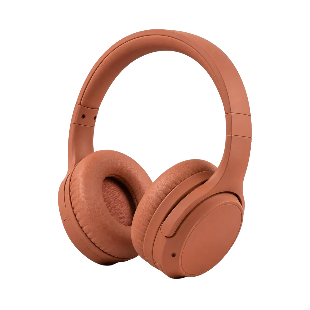 Fictional unbranded headphones on a transparent background