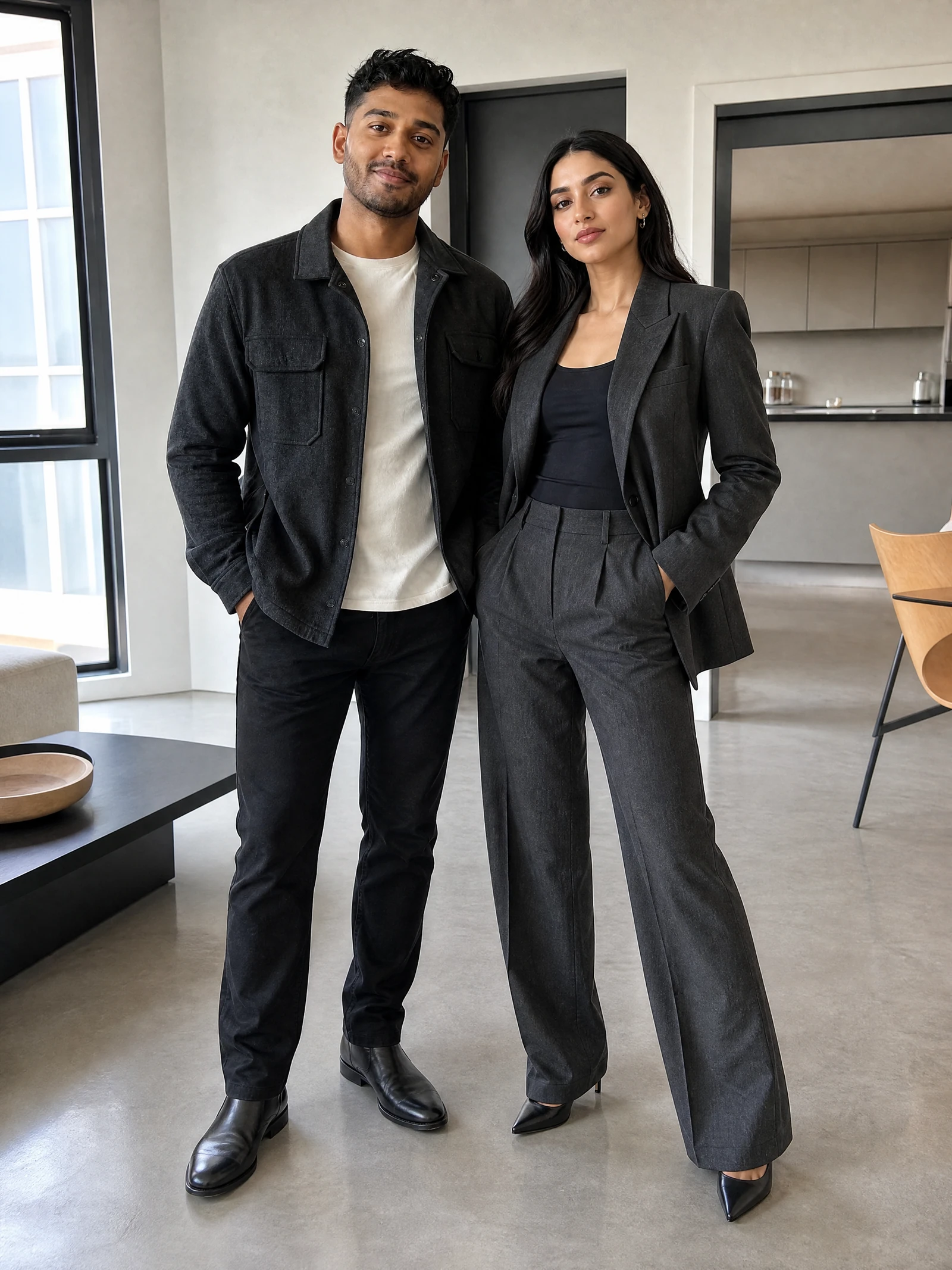 Fashion editorial with an original fictional adult couple