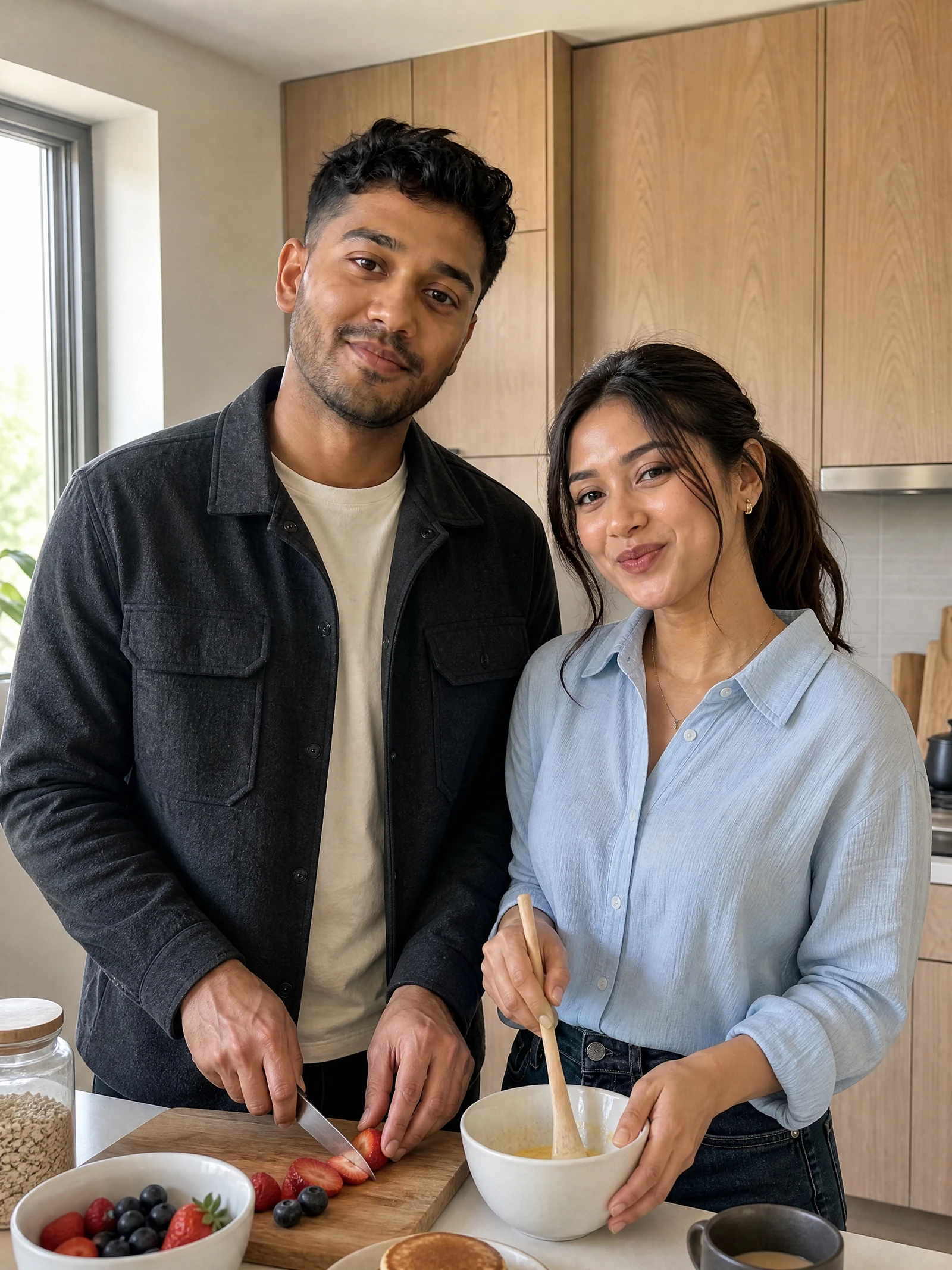 At home with an original fictional adult couple