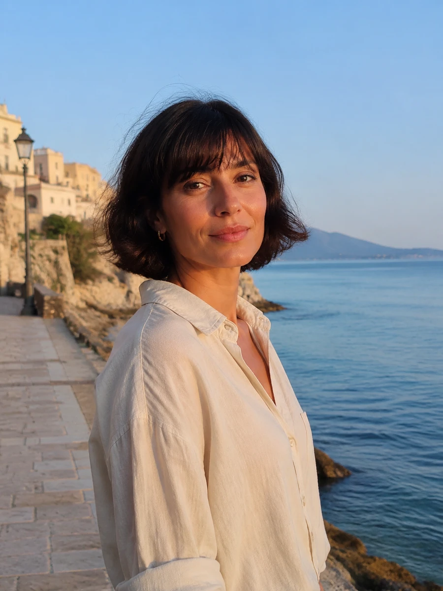 Portrait fictional adult travel source before extension