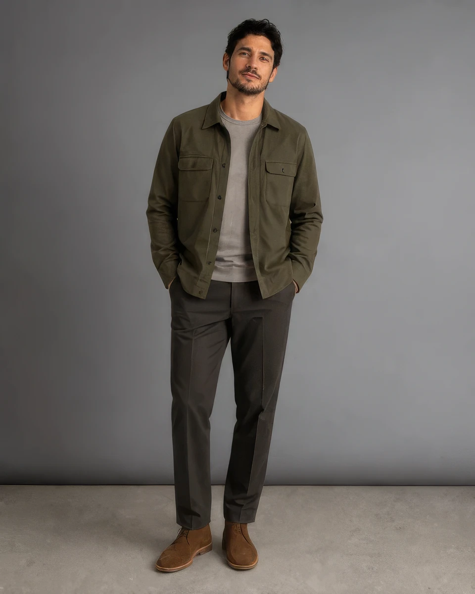 Same fictional adult street-style image after a 2× upscale