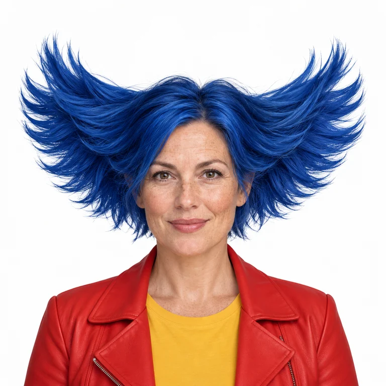 Face 1: Blue-wing creator, fictional adult reference