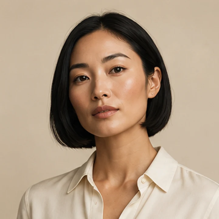 Original fictional adult professional portrait