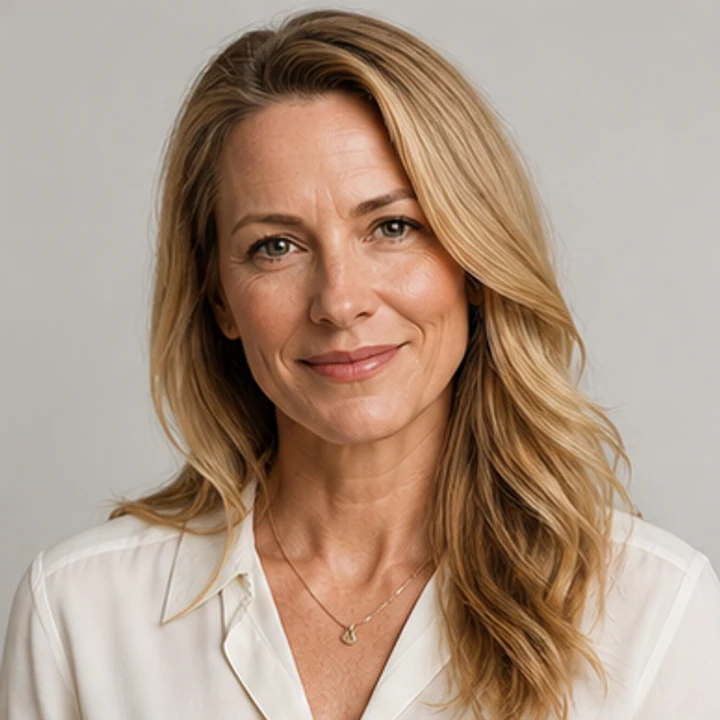 Original fictional adult editorial portrait