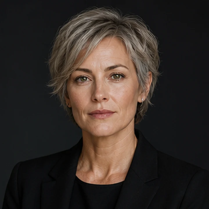Original fictional adult executive portrait