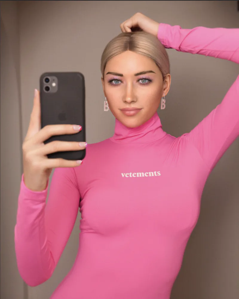 Bermuda, a virtual influencer and digital model