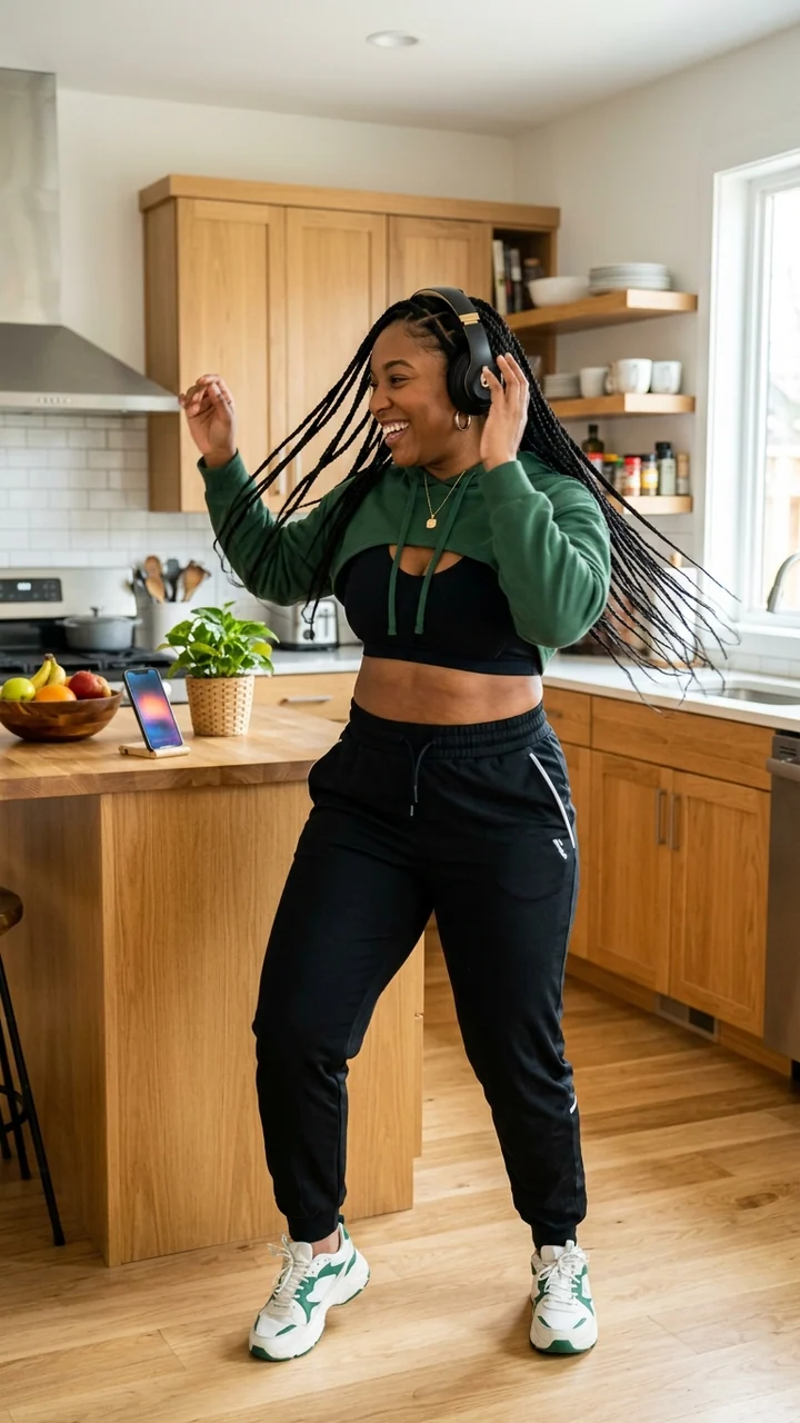 Starter character Imani Brooks in sport clothing.