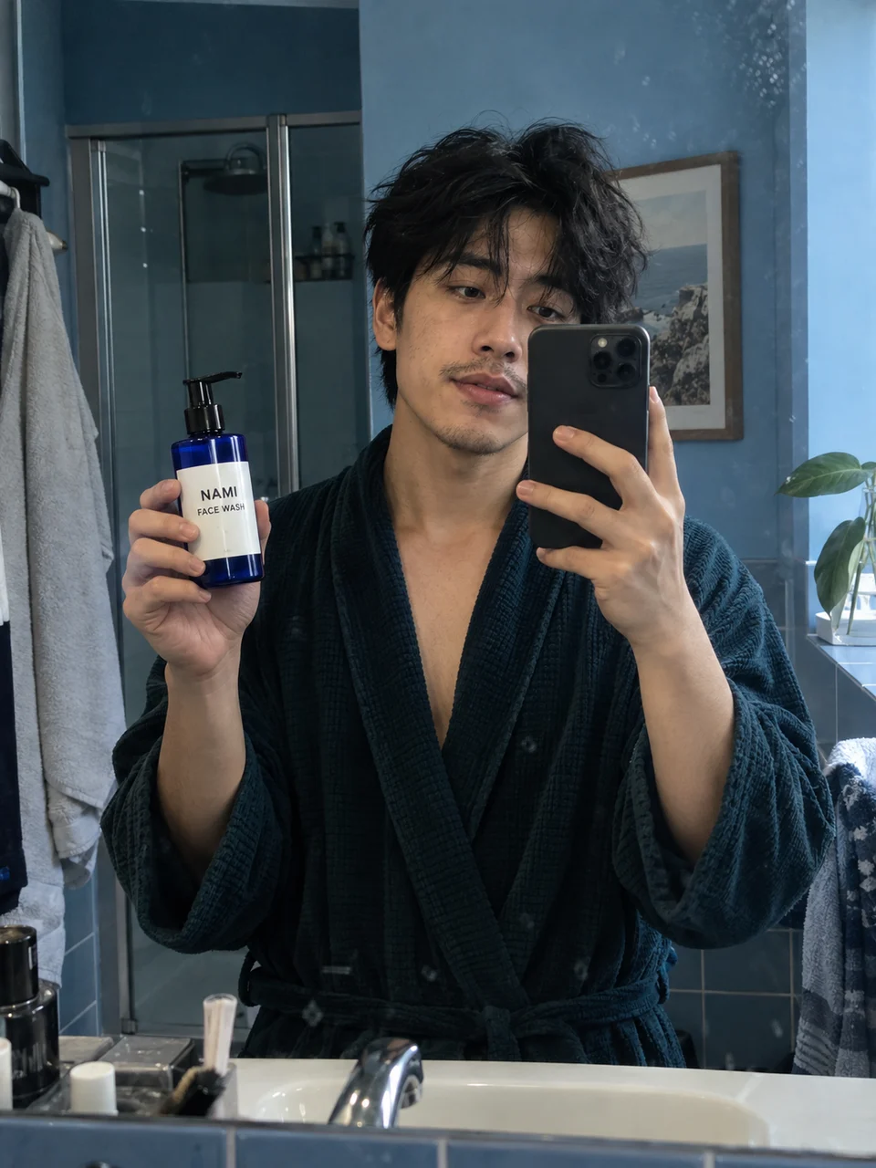 Skincare product photography: Mirror Routine