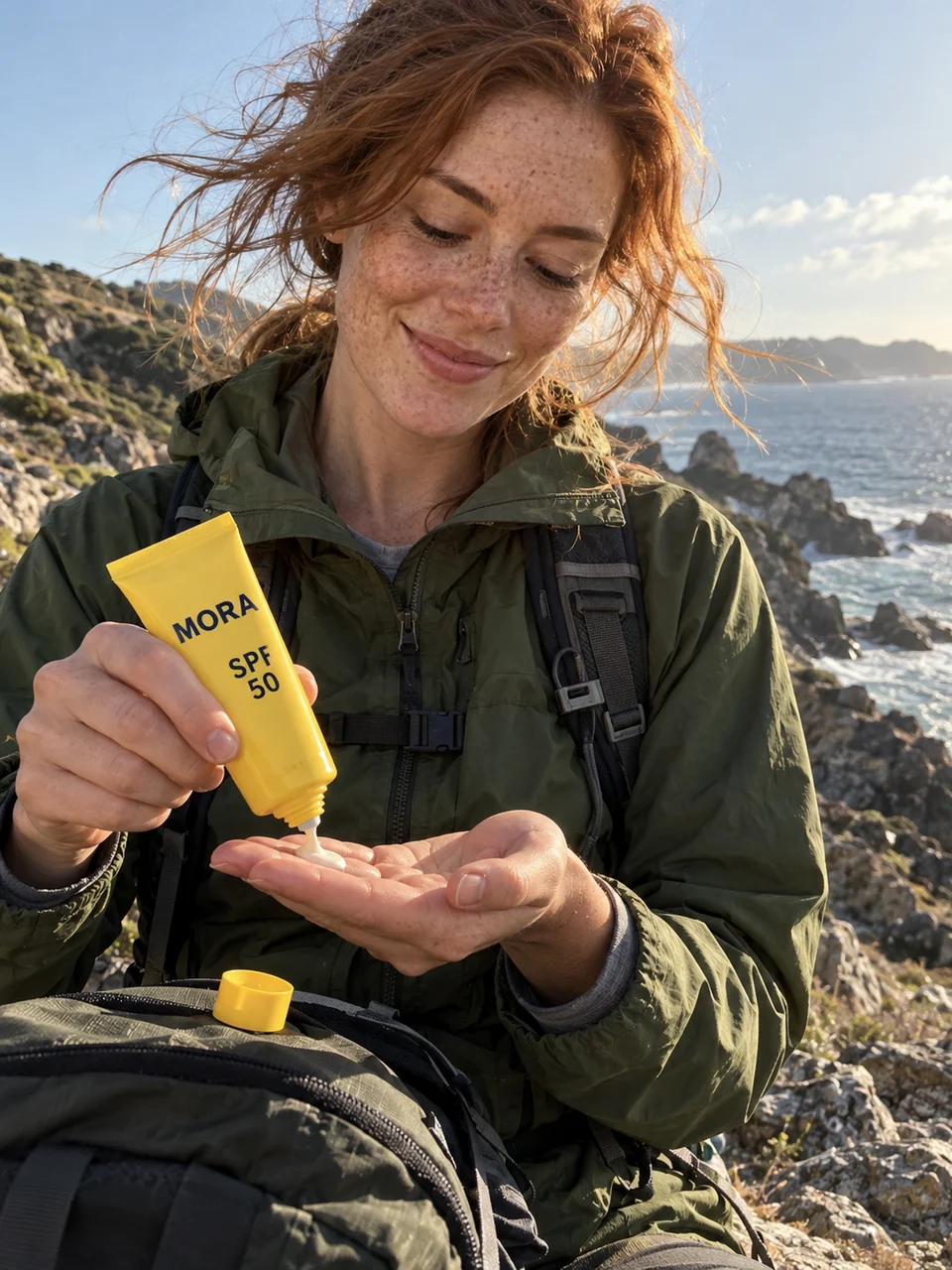 Skincare product photography: Trailside Sunscreen