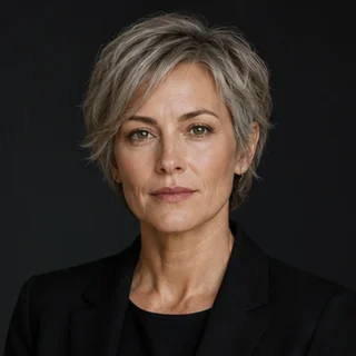 Original fictional adult executive portrait