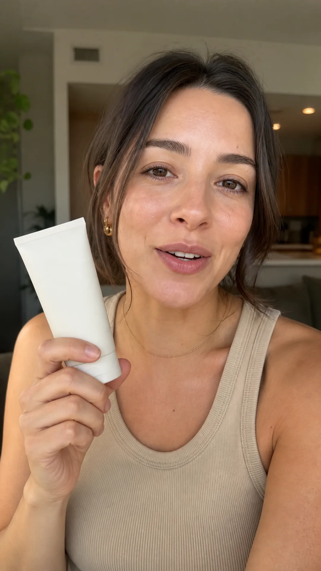 Fictional adult creator in a skincare product concept