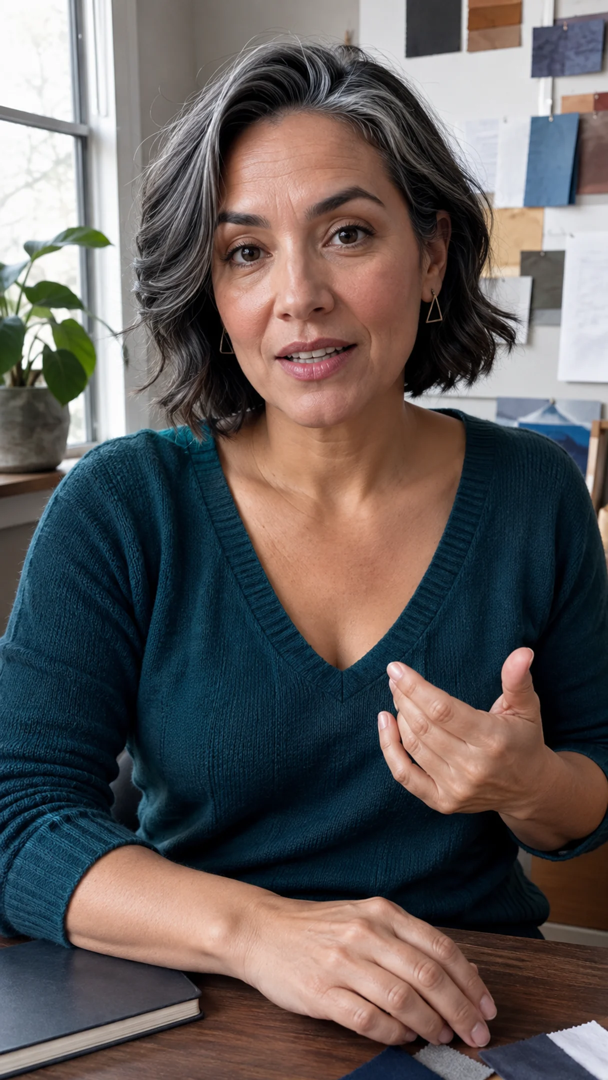 Fictional adult spokesperson facing the camera in a home office.
